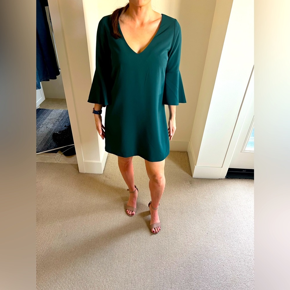 Hunter Green BBDakota Long Sleeve Dress size 2